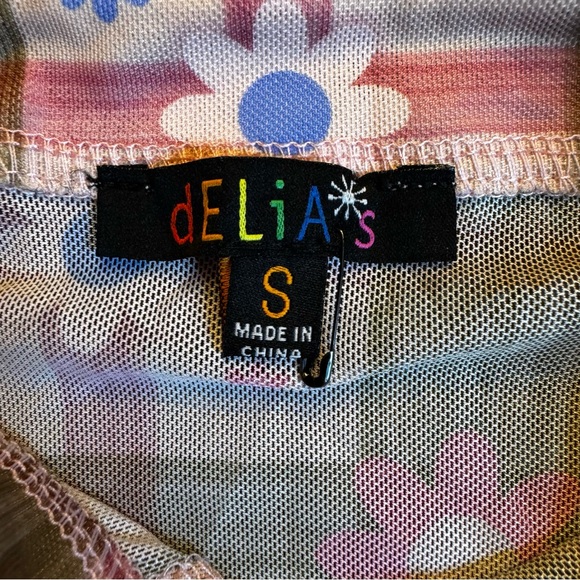 Delia’s by Dolls Kill Floral Plaid Women's blouse - Picture 4 of 7